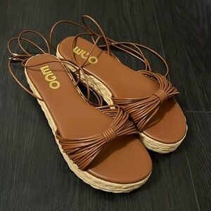 Lace up sandals